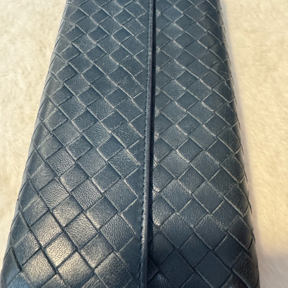Bottega Veneta Blue Woven Wallet
